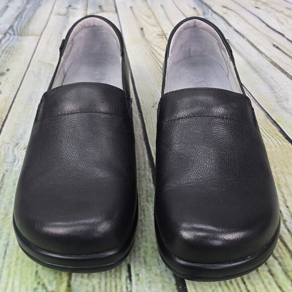 Alegria Keli Nursing Clogs Black Leather Loafers Kel-161 Women’s 39 (US 8/8.5) - Picture 6 of 9